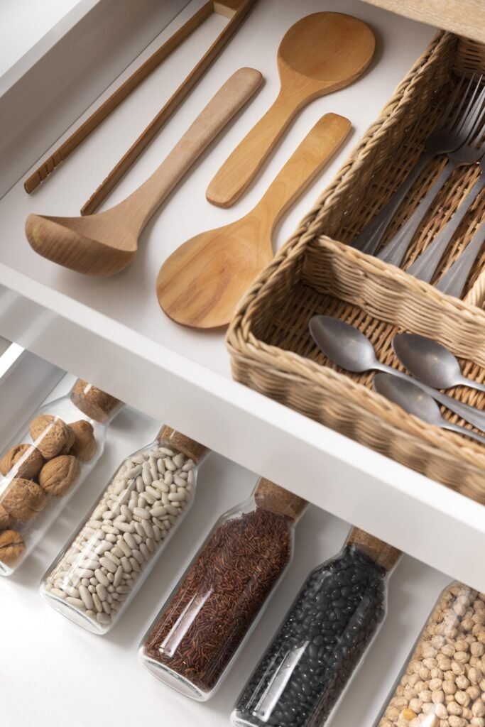 small kitchen organization ideas)